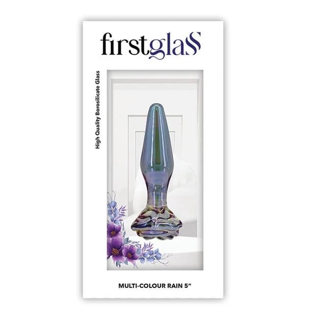 FIRST GLASS RAIN BUTT PLUG S  - Image 1