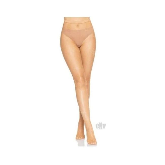 Fishnet Crystal Tights Os Caramel - Image 1