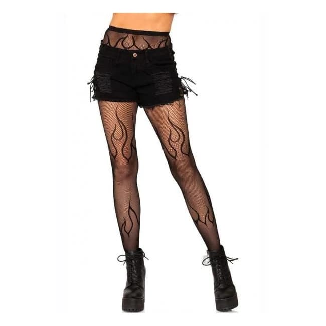 Flame Net Tights Os - Image 1