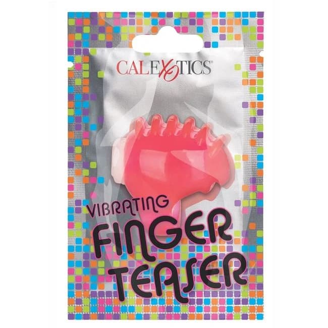 Foil Pack Vibrating Finger Teaser - Pink - Image 1