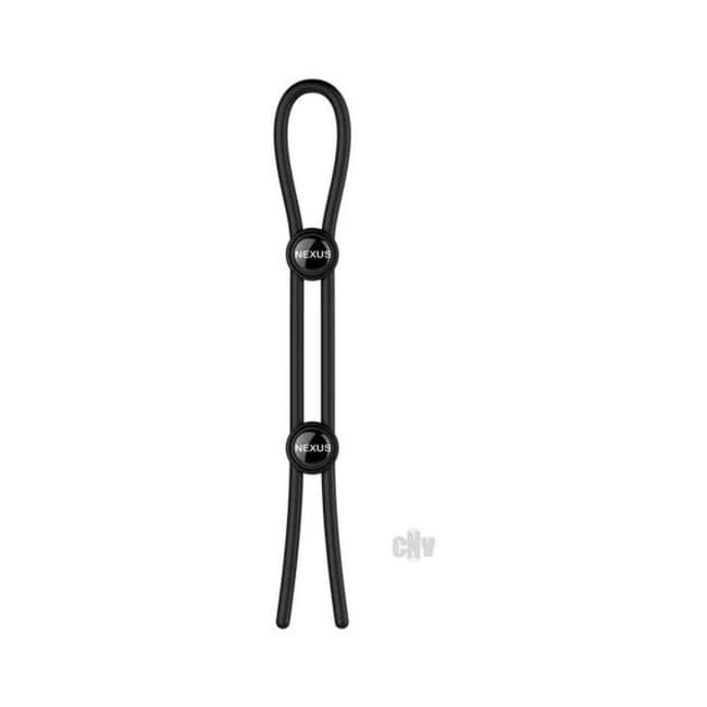 Forge Double Lasso Cock Ring Black - Image 1