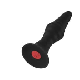 Forto Vibe Ribbed Plug w/ Remote Sm Blk, image 3