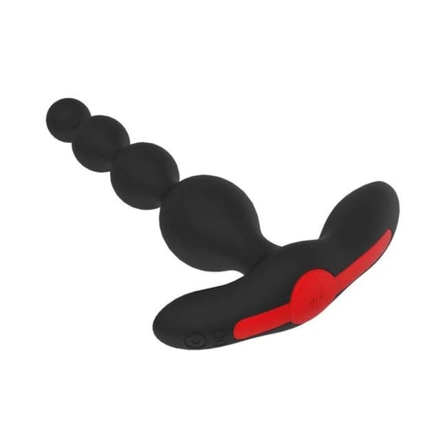Forto Vibrating Anal Beads Black - Image 1