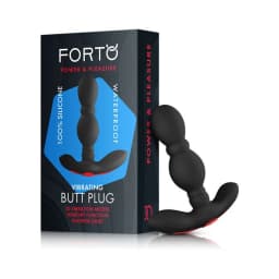 Forto Vibrating Anal Plug Black, image 3