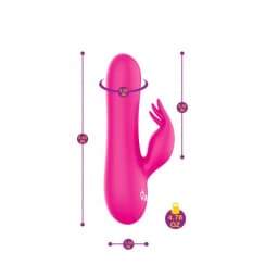 Freyja Hot Pink Intense Mini Rabbit Vibe - Image 4