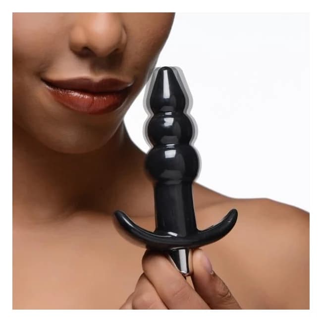 Frisky Ribbed Vibrating Butt Plug - Image 1