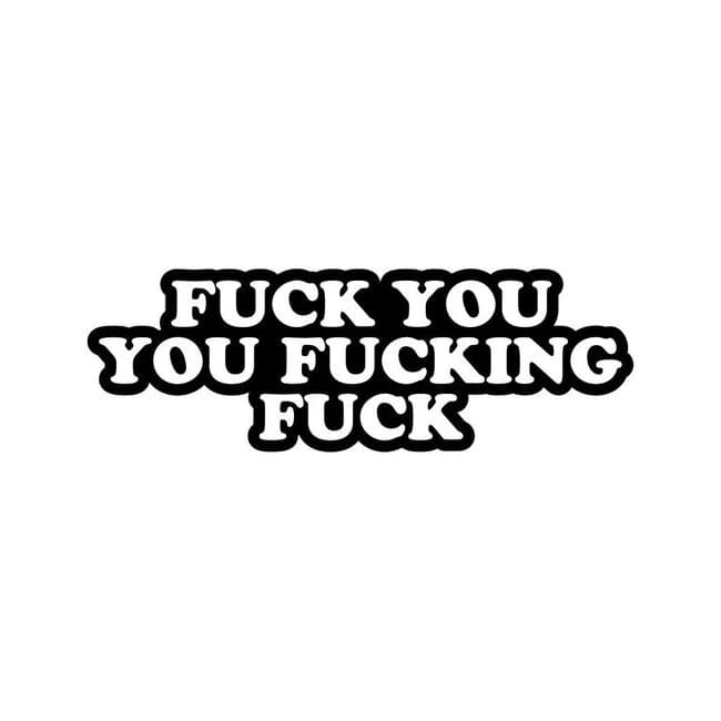 FUCK YOU YOU FUCKING FUCK PIN (NET)  - Image 1