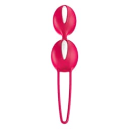 Fun Factory Smartballs Duo - White/india Red, image 1