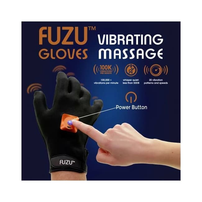Fuzu Vibrating Massage Gloves - Image 4