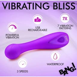 G-Spot Silicone Vibrator Purple, image 5