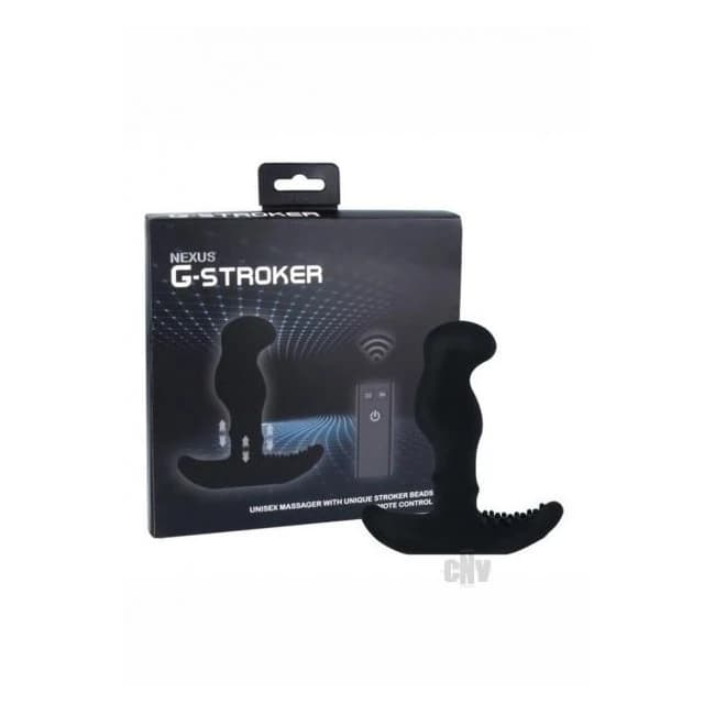 G Stroker Unisex Massager W Beads Black - Image 1