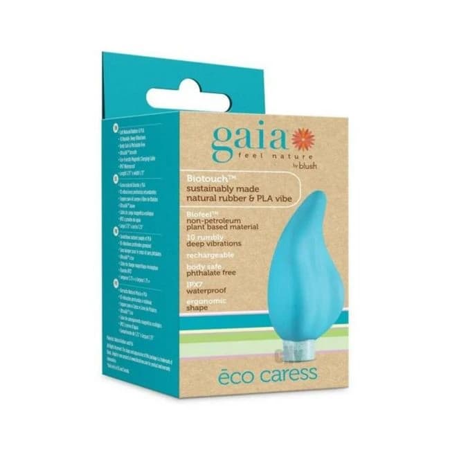 Gaia Eco Caress Bullet and Sleeve Aqua - Image 1
