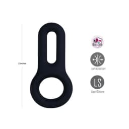 Gavin Black Liquid Silicone C-Ring, image 3