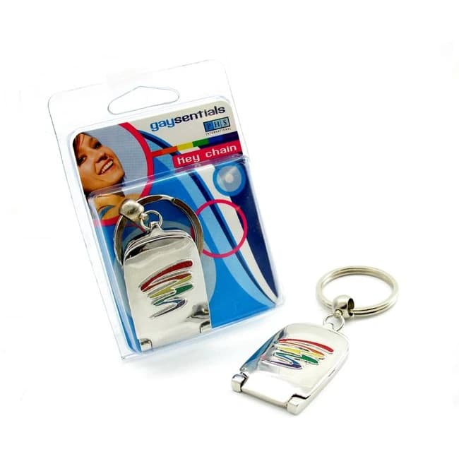 Gaysentials Mirror Key Chain Squiggle - Image 1