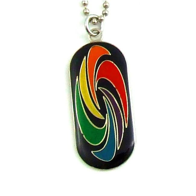 Gaysentials Swirl I.d. Tag Necklace - Image 1