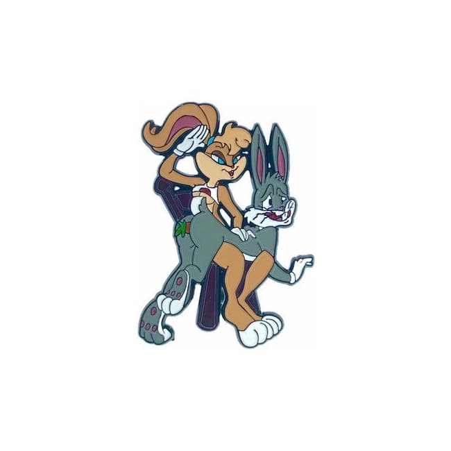 Geeky & Kinky Bad Bunny Enamel Pin - Image 1