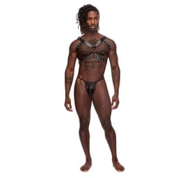 Gemini Leather Harness Black O/s - Image 2