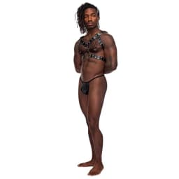 Gemini Leather Harness Black O/s - Image 3