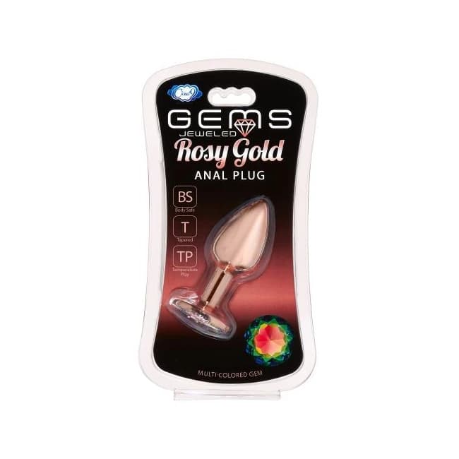 GEMS ROSY GOLD ANAL PLUG SMALL  - Image 1