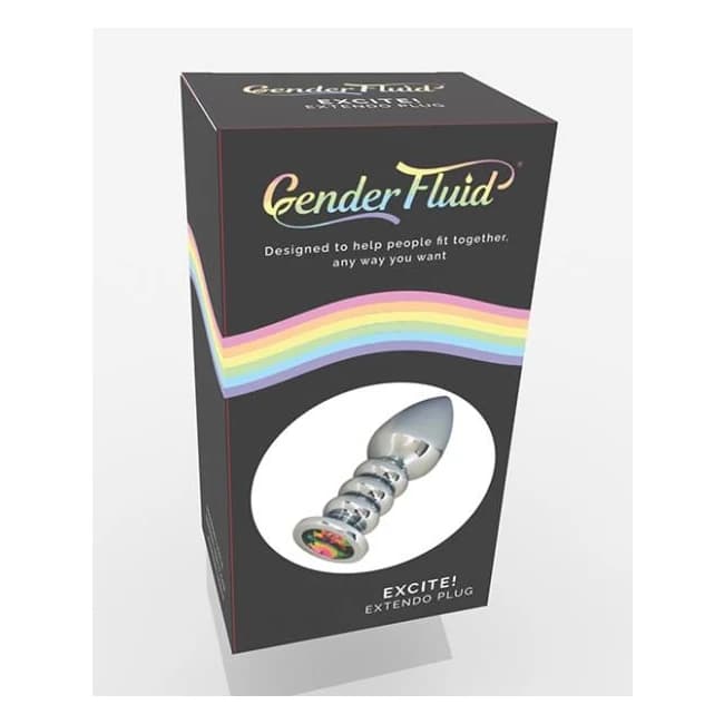 Gender Fluid Excite! Extendo Plug - Silver - Image 1