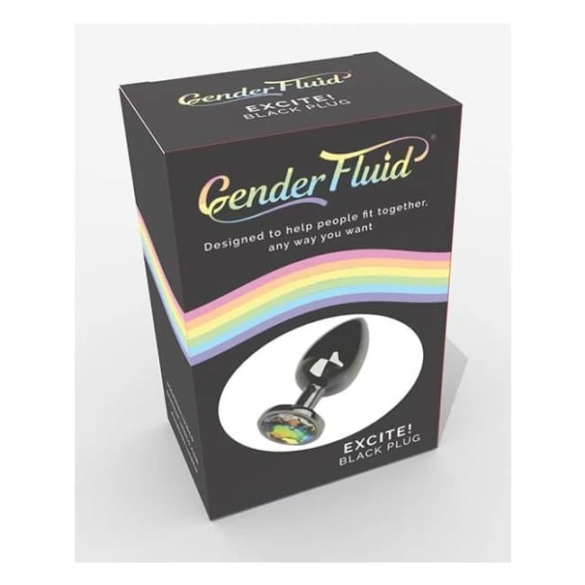 Gender Fluid Excite! Plug - Black - Image 1
