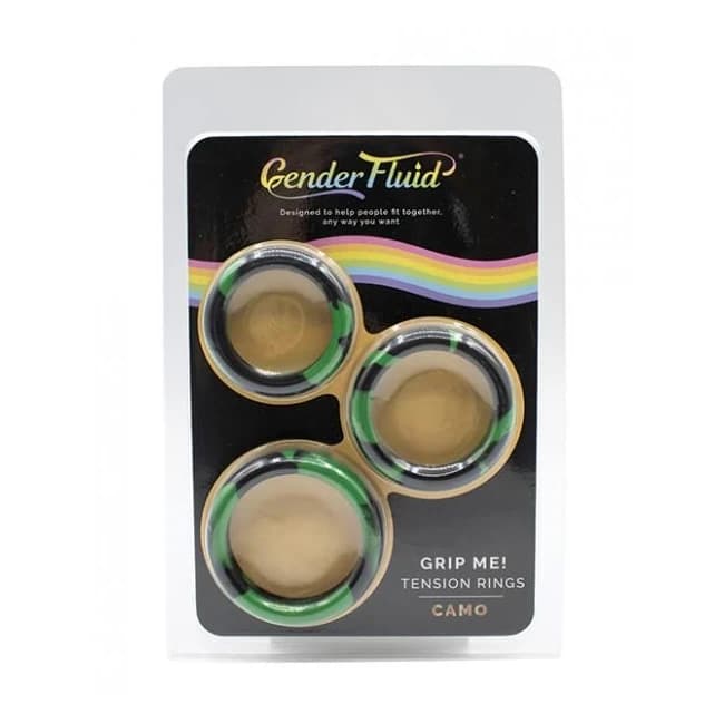 Gender Fluid Grip Me! Tension Ring Set - Camo - Image 1