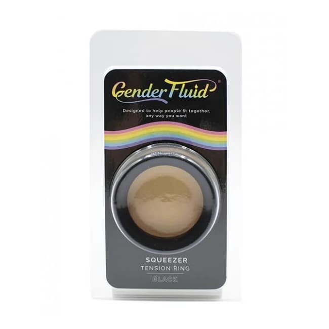 Gender Fluid Squeezer Tension Ring - Black - Image 1