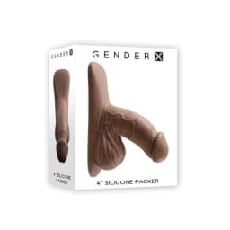 Gender X 4in Silicone Packer Dark - Image 2