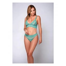 Geometric Lace Bralette & Hipster, image 1