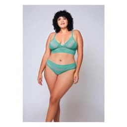 Geometric Lace Bralette & Hipster, image 4