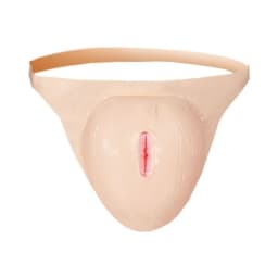 Get It on Inflatable Strap on Vagina Beige, image 1