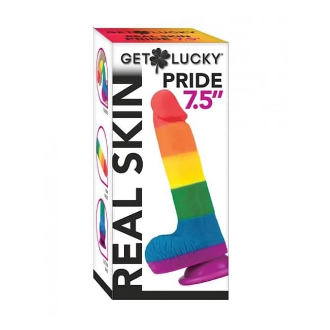 Get Lucky 7.5" Real Skin Series Pride- Rainbow - Image 1