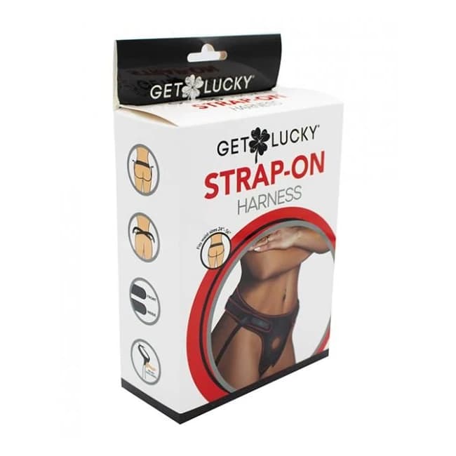 Get Lucky Strap on Harness - Black - Image 1
