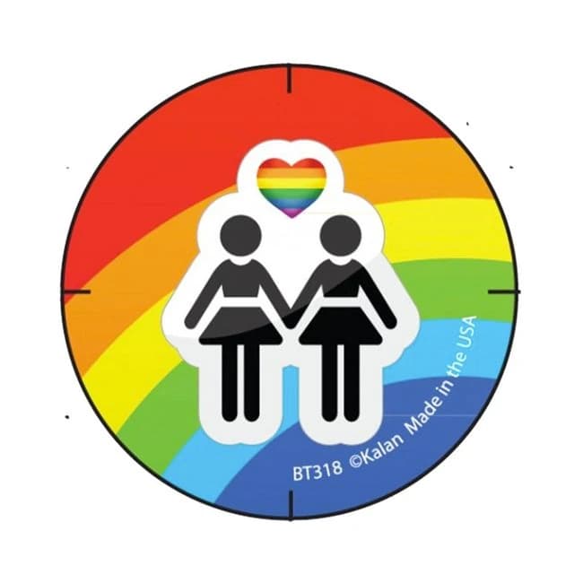 Girl Rainbow Button - Image 1