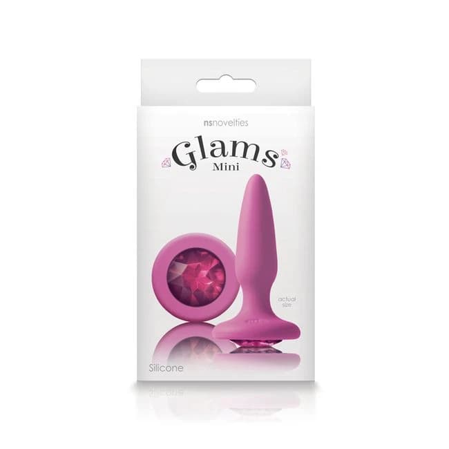 GLAMS MINI PINK GEM BUTT PLUG  - Image 1