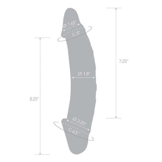 Glas 10.5 Girthy Realistic Glass Double Dong " - Image 5