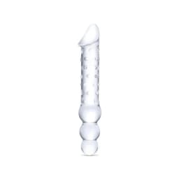 Glas 12in Double Ended Dildo W / Anal Beads - Image 3