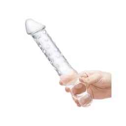 Glas 12in Double Ended Dildo W / Anal Beads - Image 5
