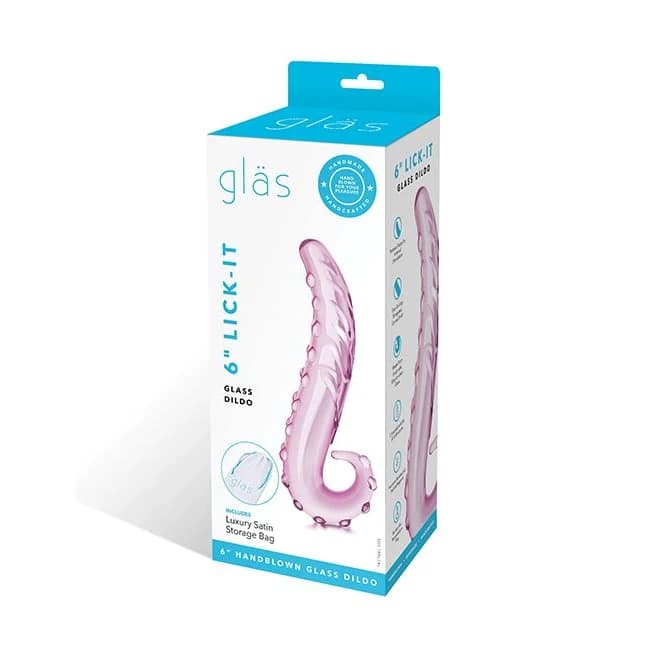 Glas 6 Lick-it Glass Dildo " - Image 1