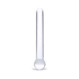 Glas 7 Inches Straight Glass Dildo Clear - Image 1