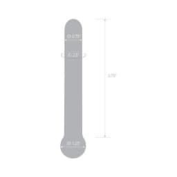 Glas 7 Inches Straight Glass Dildo Clear - Image 3
