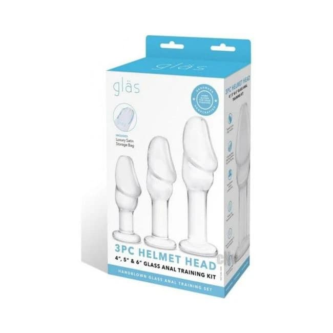 Glas Helmet Head Anal Training Kit - Set of 3 - Image 1