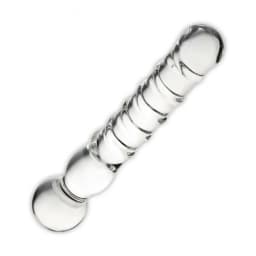 Glas Joystick Clear Glass Dildo, image 1