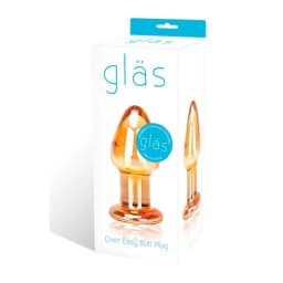 Glas Over Easy Glass Butt Plug, image 2