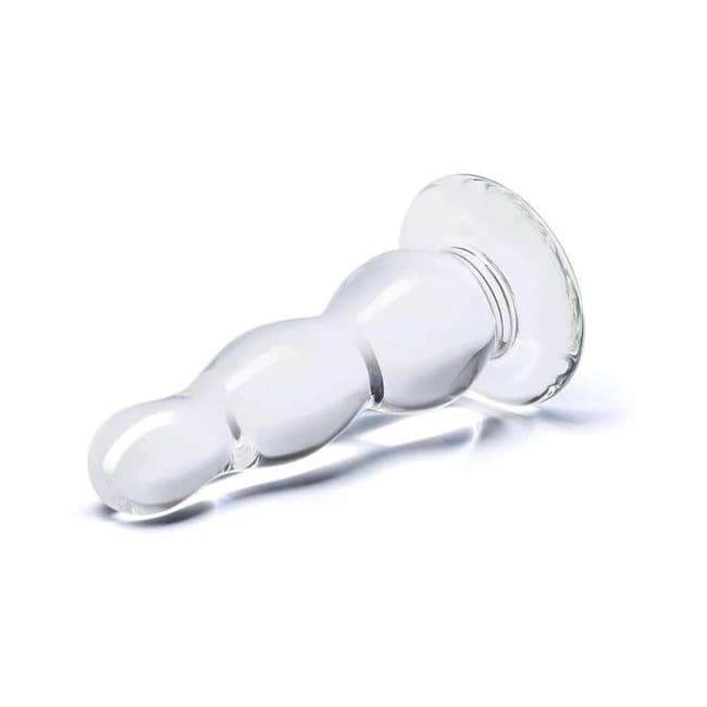 Glass Butt Plug 4 Inches Clear - Image 1