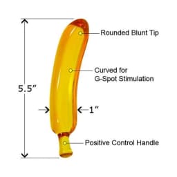 Glass Gem (Amber Banana), image 2