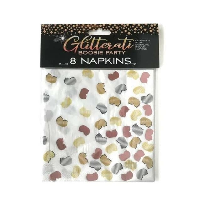 Glitterati Boobie Party Napkins - Image 1