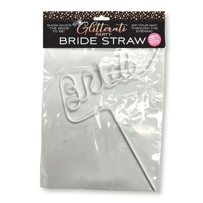 Glitterati Bride Straw White - Image 1