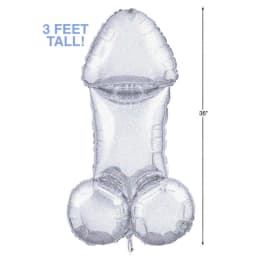 Glitterati Disco Penis Mylar Balloon Ft, image 2