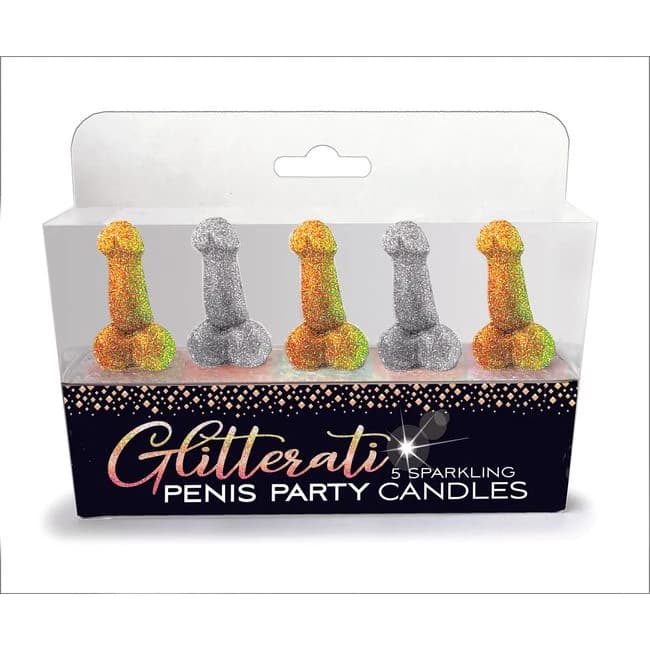 Glitterati Glitter Penis Party Candles - Image 1
